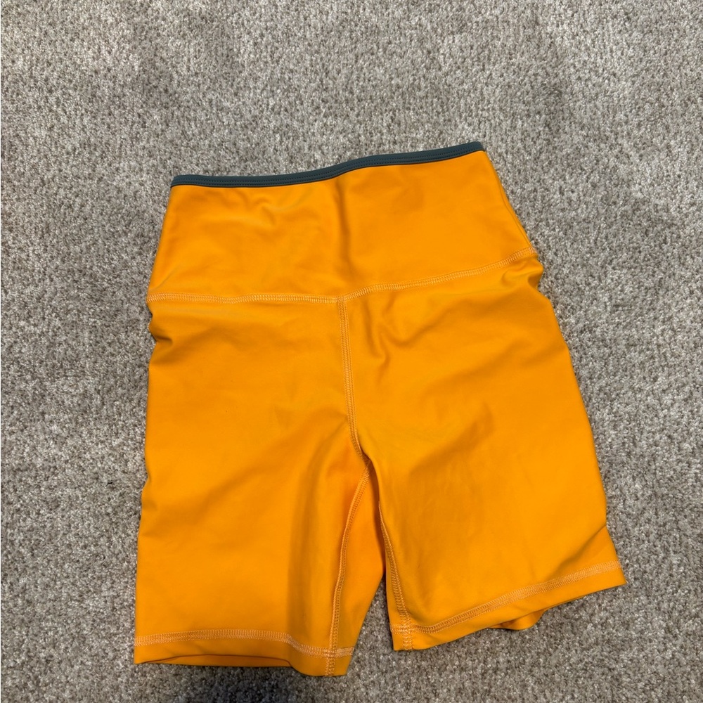 Vibrant Orange Women's Bike Shorts five the label